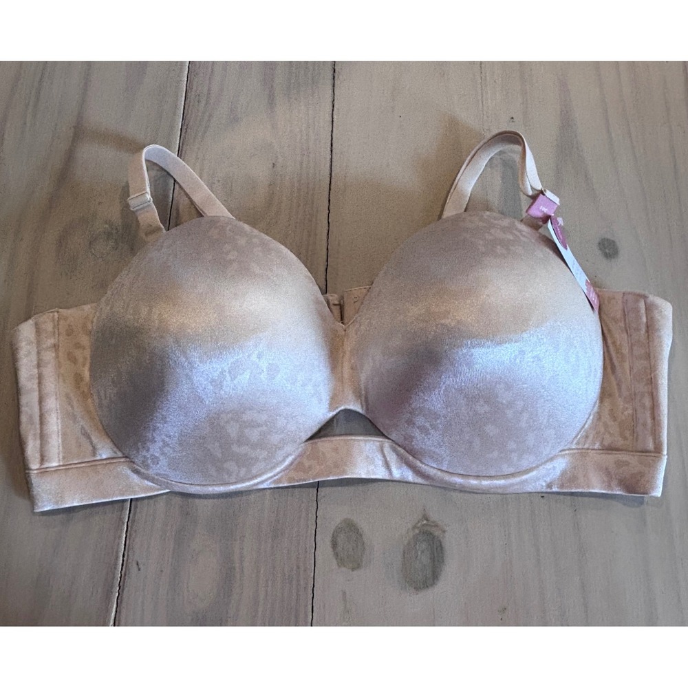Cacique Comfort Bliss Strapless Bra 50C Nude Animal Print Multi-way NEW